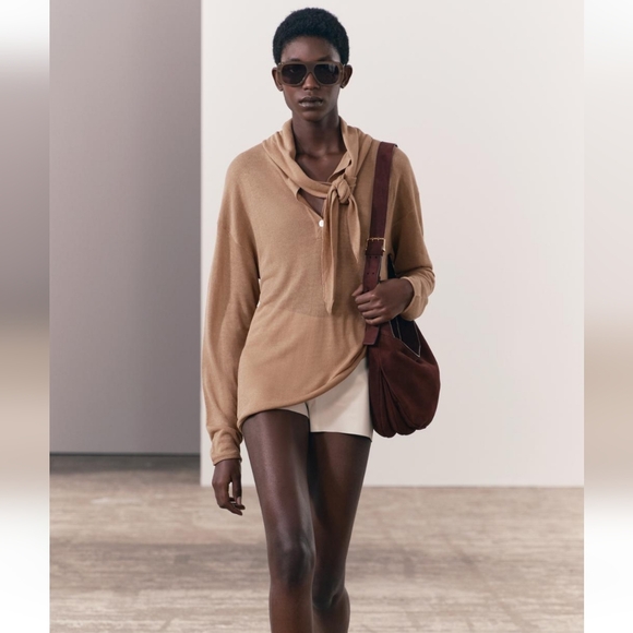 BNWT! Zara suede crossbody bag ( leather/ cow& goat) - Picture 5 of 12